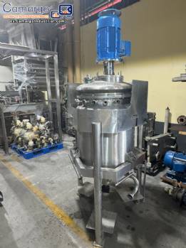 Tanque mezclador con camisa de acero inoxidable Turbon Mixer de alto cizallamiento Recinox de 200 litros