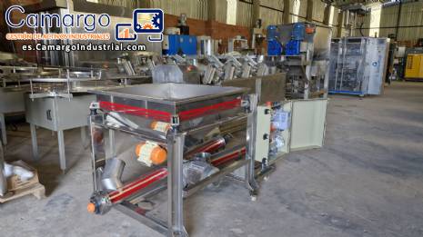 Silo de transferencia con transportador de tornillo de acero inoxidable Maqinox