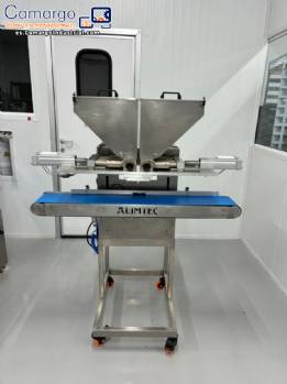 Dispensador monodosis Alimtec para trufas y bombones de chocolate, con 3 boquillas.
