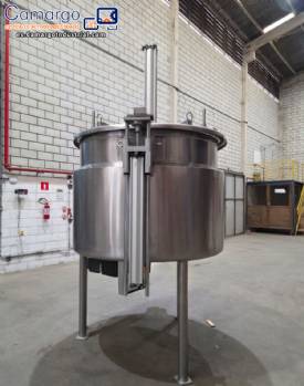 Reactor/agitador de tanque mezclador con camisa de acero inoxidable KROMA de 1800 litros