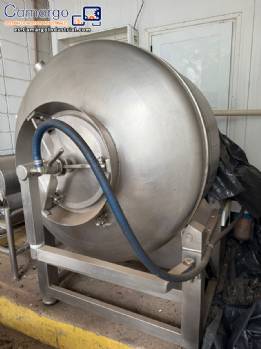 Vaso de masaje Ibrasmak de acero inoxidable de 750 litros para carne