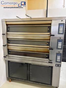 Horno de tres c�maras con sistema de vapor, 12 bandejas para hornear (60 cm x 70 cm) Ramanhos
