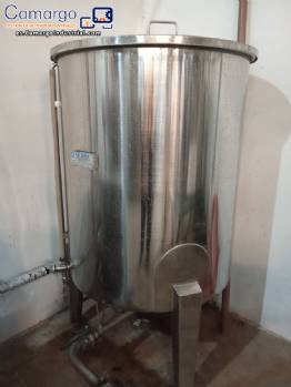 Tanque de almacenamiento de acero inoxidable Zegla de 1.000 litros