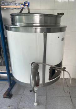 Tanque de coccin con camisa de acero inoxidable de 100 litros