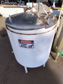 Tanque de fusi�n de con camisa de acero al carbono de 1200 litros