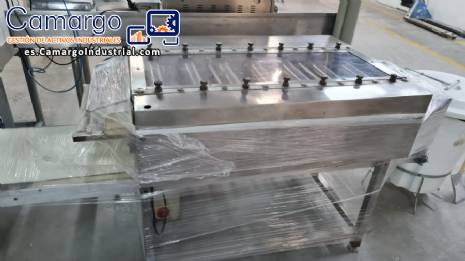 Cilindro de acero inoxidable de 7 rodillos para pasta de lasa�a 7 rodillos Indiana 400 mm