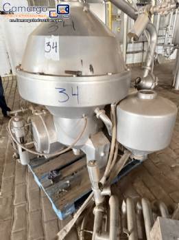 Centr�fuga separadora vertical en acero inoxidable