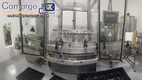 Máquina llenadora lineal de acero inoxidable de 7 boquillas WADA