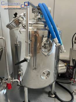 Tanque reactor de mezcla con camisa herm�tica de acero inoxidable de 300 litros