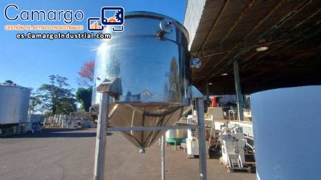 Tanque de mezcla con camisa de acero inoxidable de 2500 litros