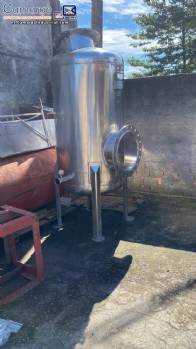 Filtro industrial de acero inoxidable con carb�n activado, 10 m�/h