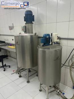 Productor continuo de helados y aa con trituradora y mezcladora de jarabe Lupafrio