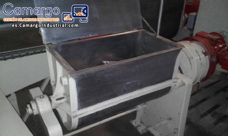 Mezclador sigma de acero inoxidable para 80 litros Mezclador sigma de acero inoxidable para 80 litros