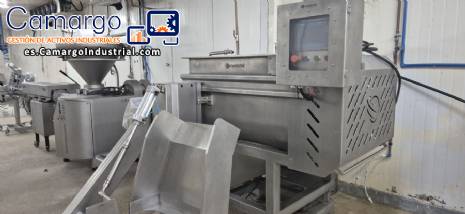 Mezcladora de paletas de acero inoxidable con 2 ejes Montemil MTM 500 para carnes, embutidos, alimentos para mascotas y pasta. Mezcladora de paletas de acero inoxidable con 2 ejes Montemil MTM 500 para carnes, embutidos, alimentos para mascotas y pasta.